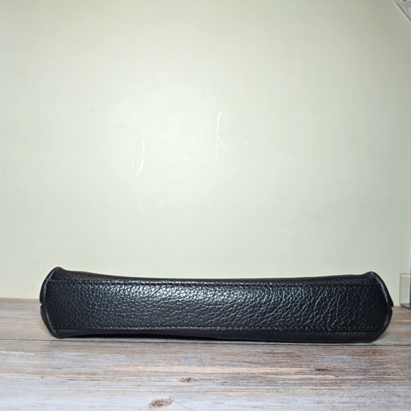 A Bellucci Womens Genuine Black  Leather Made in Italy Small Bag Clutch Pouch - Picture 6 of 6